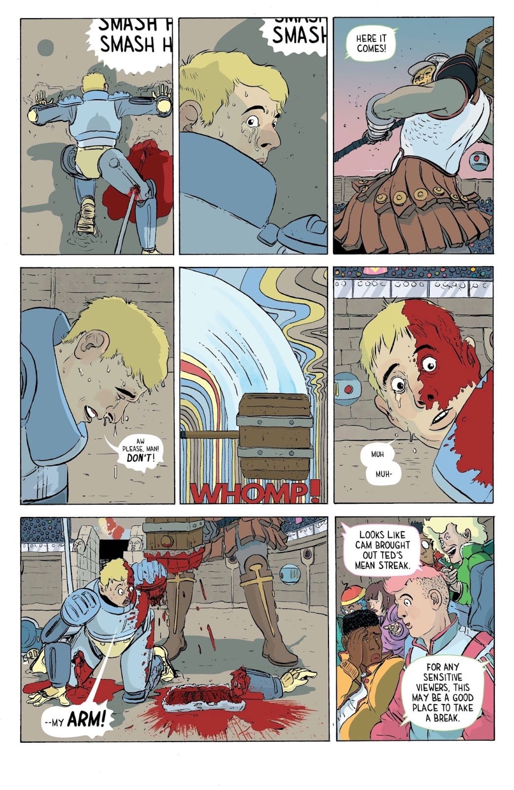 Panels from Free For All!