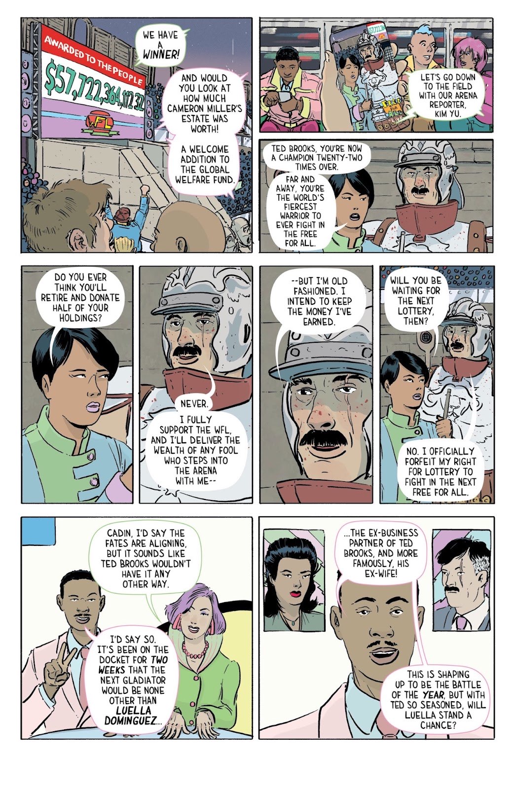 Panels from Free For All!