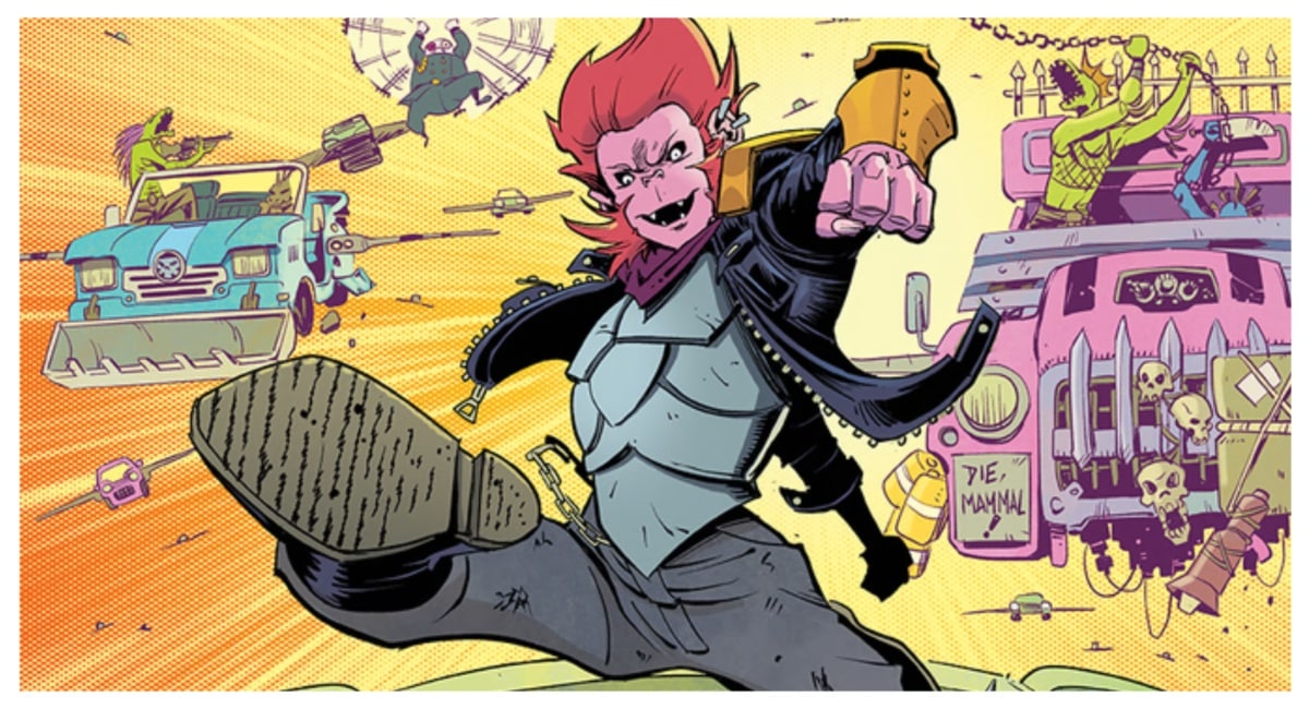 Monkey Vol. 1-2 - A Trippy Post-Apocalyptic Action Comedy, featured on the Comics Crowdfunding Round-Up