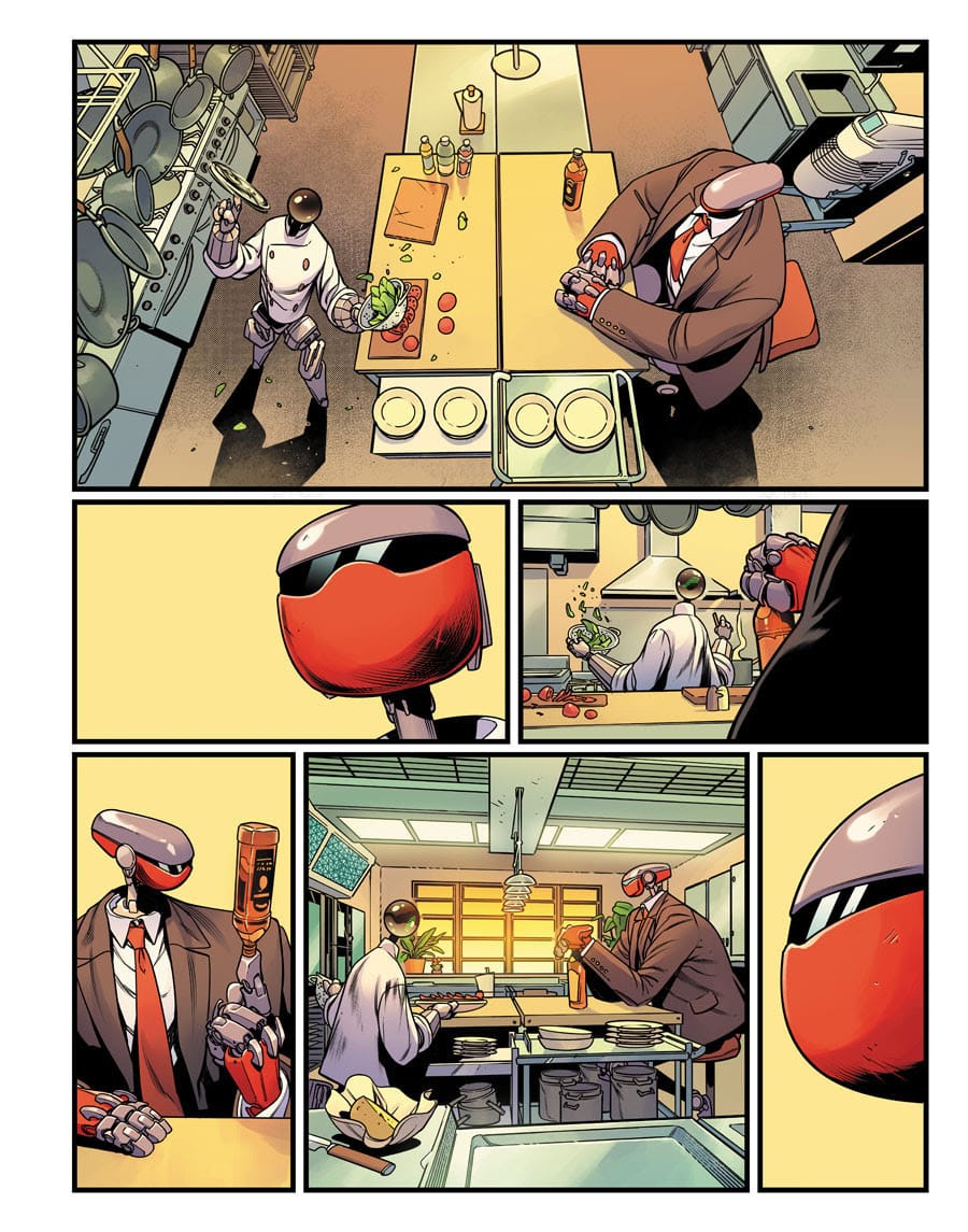 White House Robot Romance #1 Interior Art by Rachael Stott