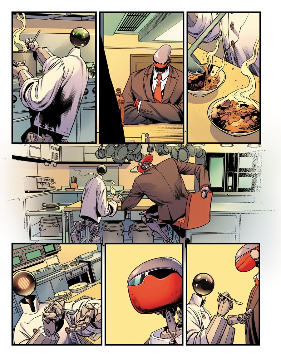 White House Robot Romance #1 Interior Art by Rachael Stott