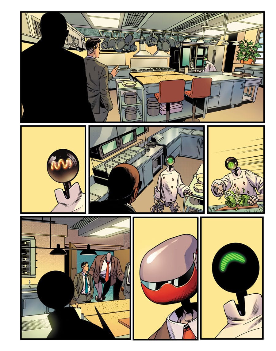 White House Robot Romance #1 Interior Art by Rachael Stott