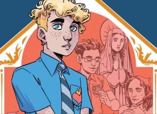 Graphic Novel Review: HEY, MARY! charmingly explores questions of faith and queer identity HEY MARY interview cover image