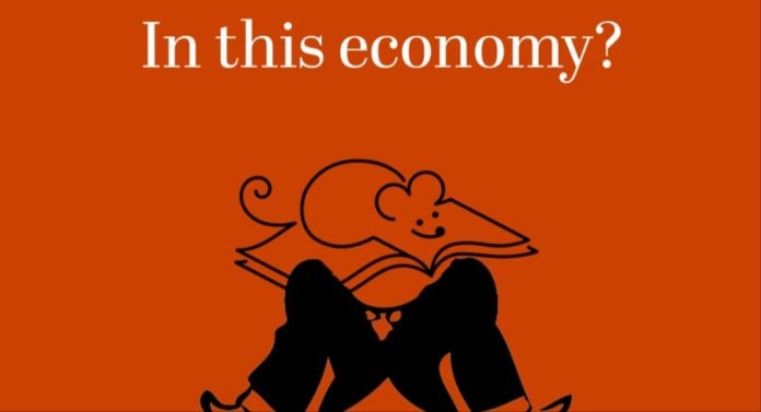 In this economy? Reads: In this economy?