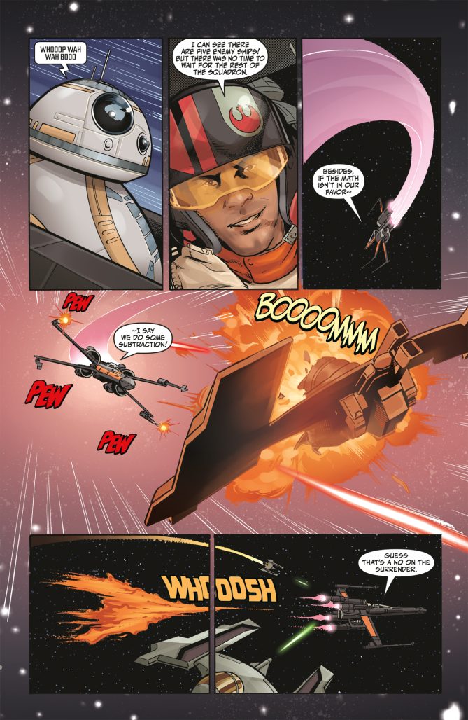 sample page from Star Wars: Hyperspace stories