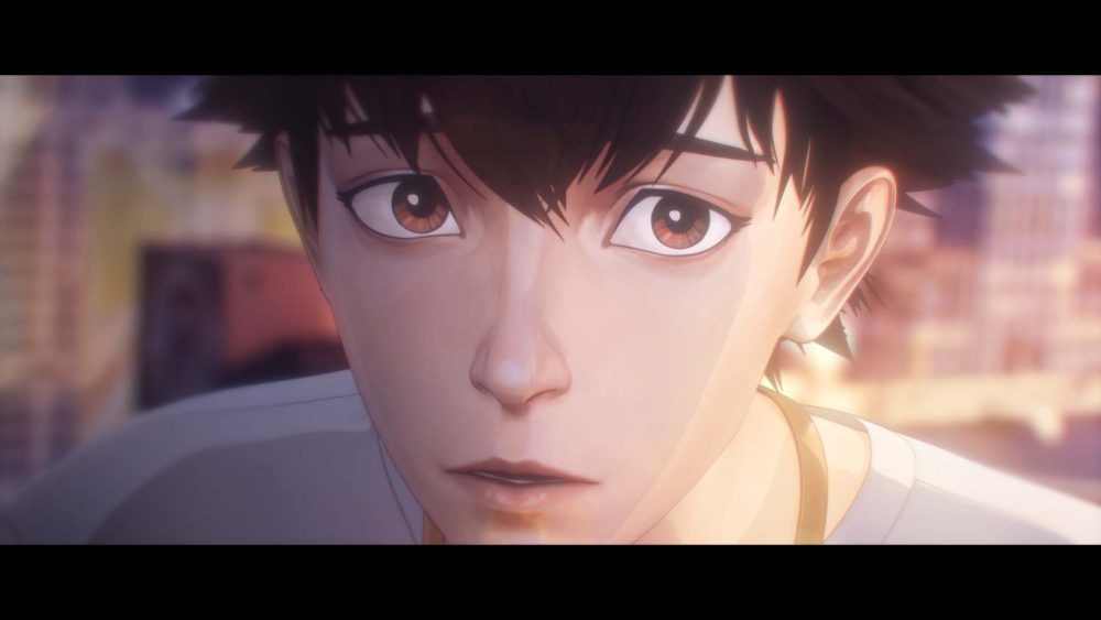 A young man with black hair and brown eyes. His expression is uncertain.