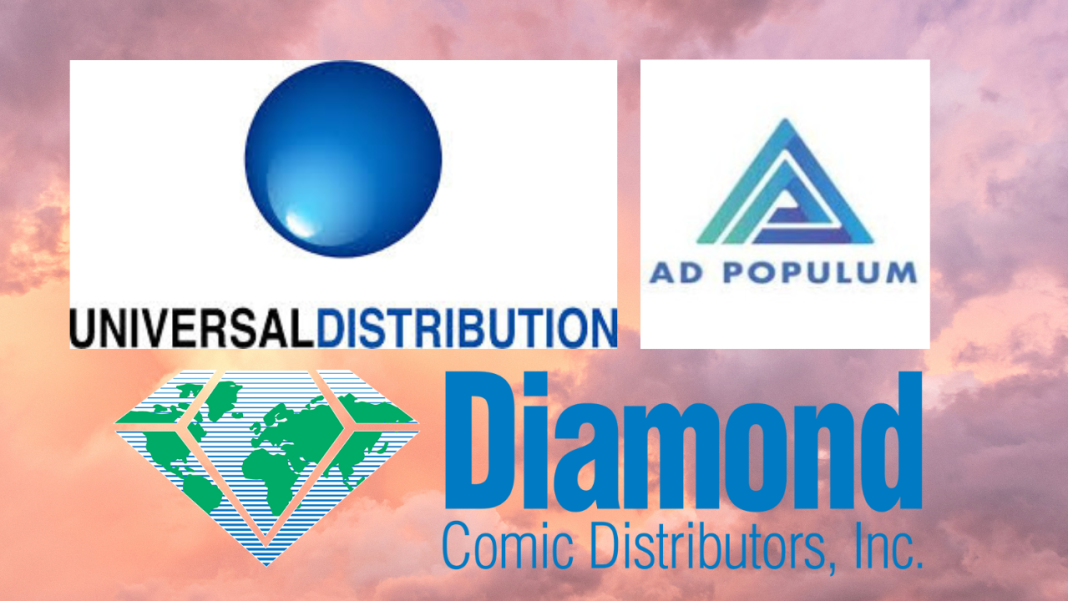 diamond logo universal logo and ad populum logo