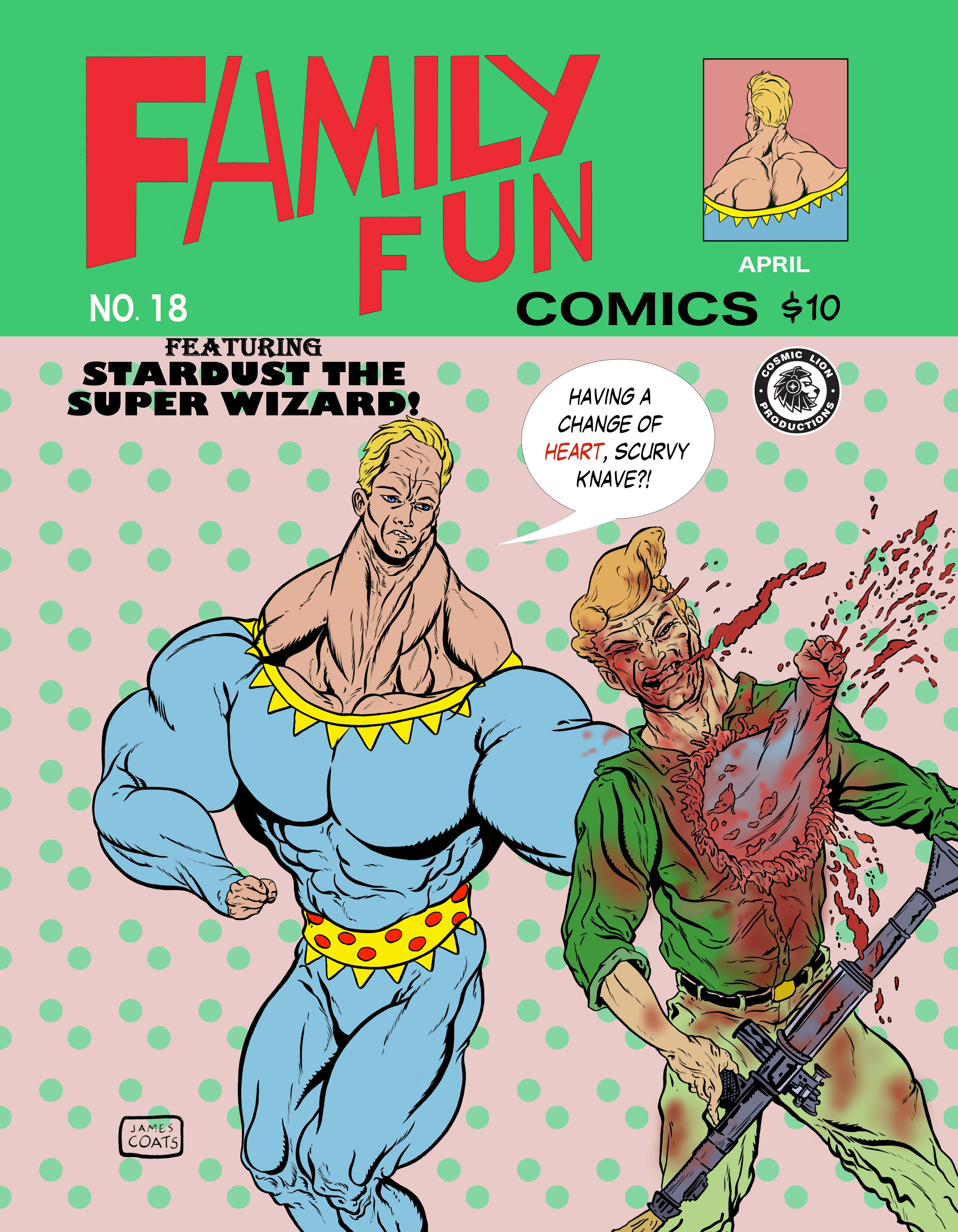 Cosmic Lion’s Family Fun Comics Cover Art