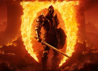 Review: The Elder Scrolls IV: Oblivion Remaster is an RPG gem for 2025 Art of a man in full imperial steel armor, armed with a sword and sheild stands in front of an oblivion gate made out of fire. The cover art for The Elder Scrolls IV: Oblivion Remaster