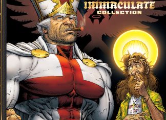 The white smoke rises in time for BATTLE POPE comic 25th anniversary collection Battle Pope