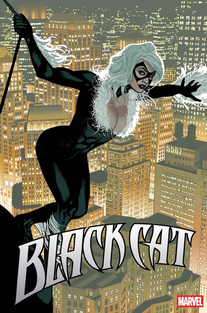 Black Cat #1 (2025), main cover by Adam Hughes