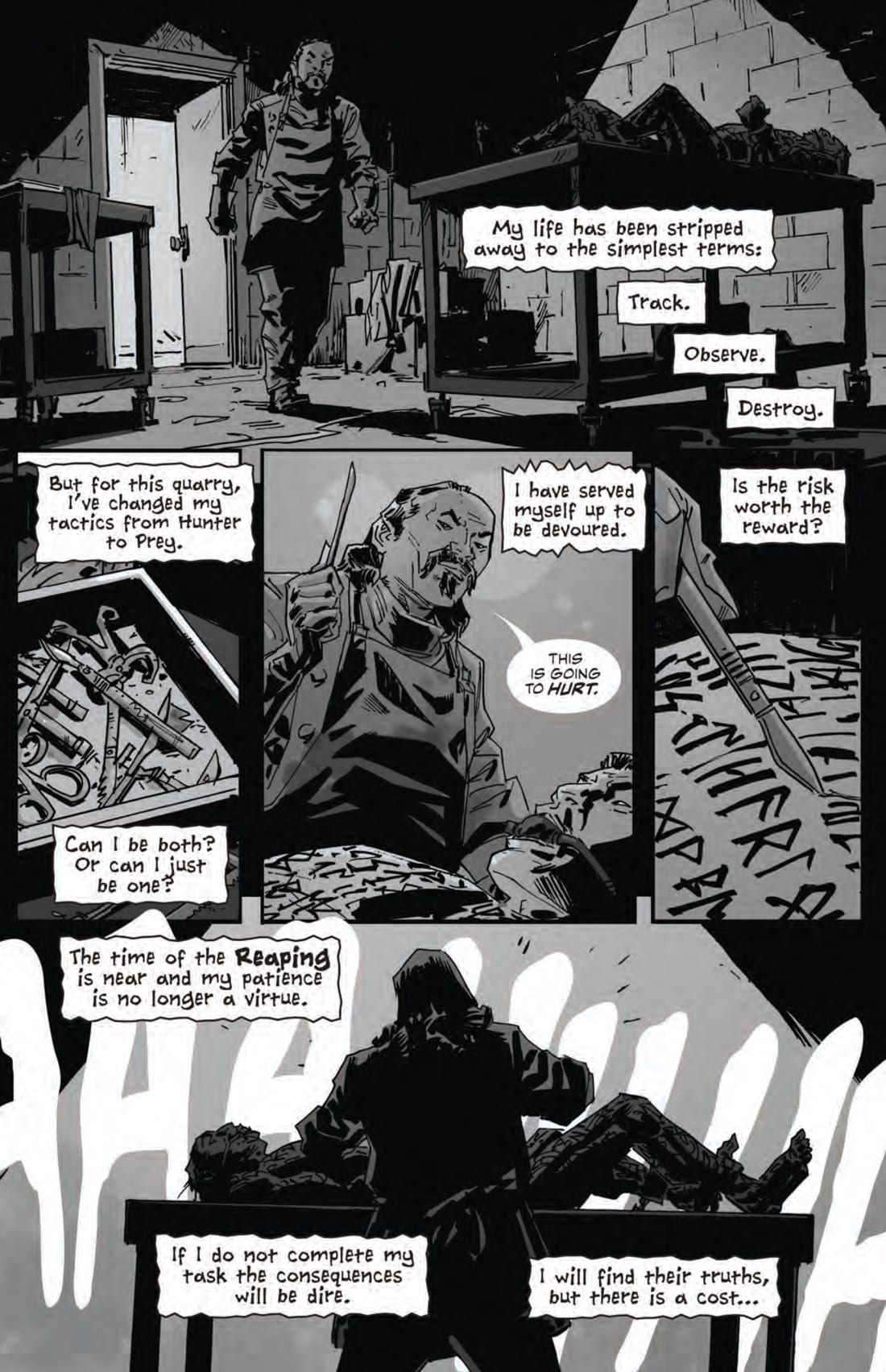 Page from Death's Immortal Hunter 