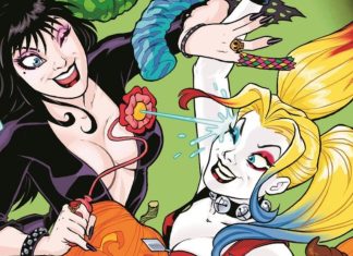 The Clown Princess of Crime meets the Mistress of the Dark in HARLEY QUINN X ELVIRA crossover Harley Quinn x Elvira