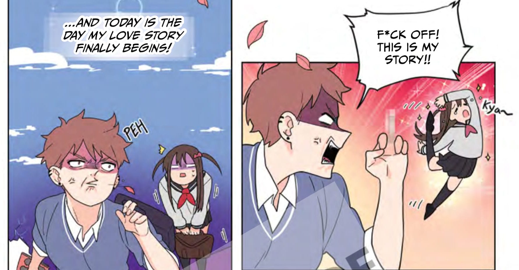 girls love webtoon by curryuku rei is telling off another student