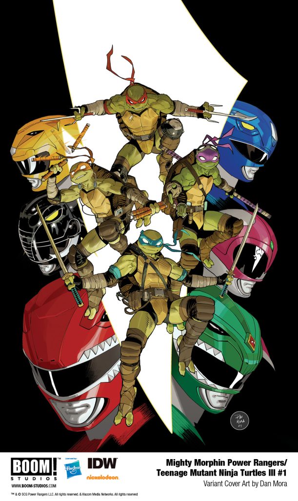 MMPR TMNT III #1 variant cover by Dan Mora