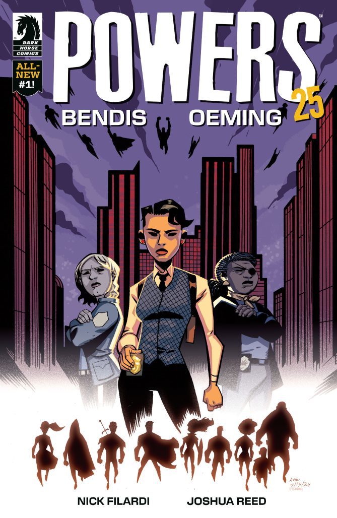 Powers #1 cover A, by Michael Avon Oeming