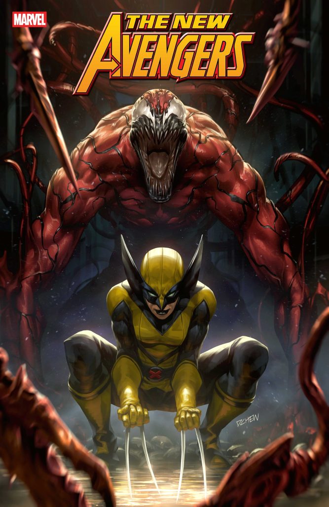 The New Avengers #1 Carnage and Wolverine variant cover by Derrick Chew