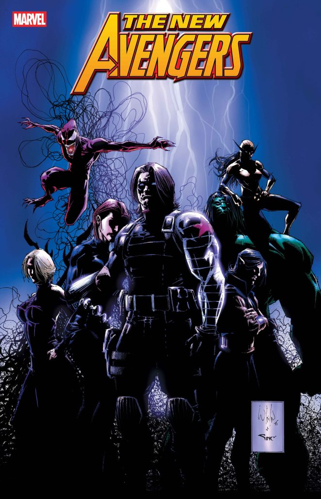 The New Avengers #1 homage variant cover by Whilce Portacio
