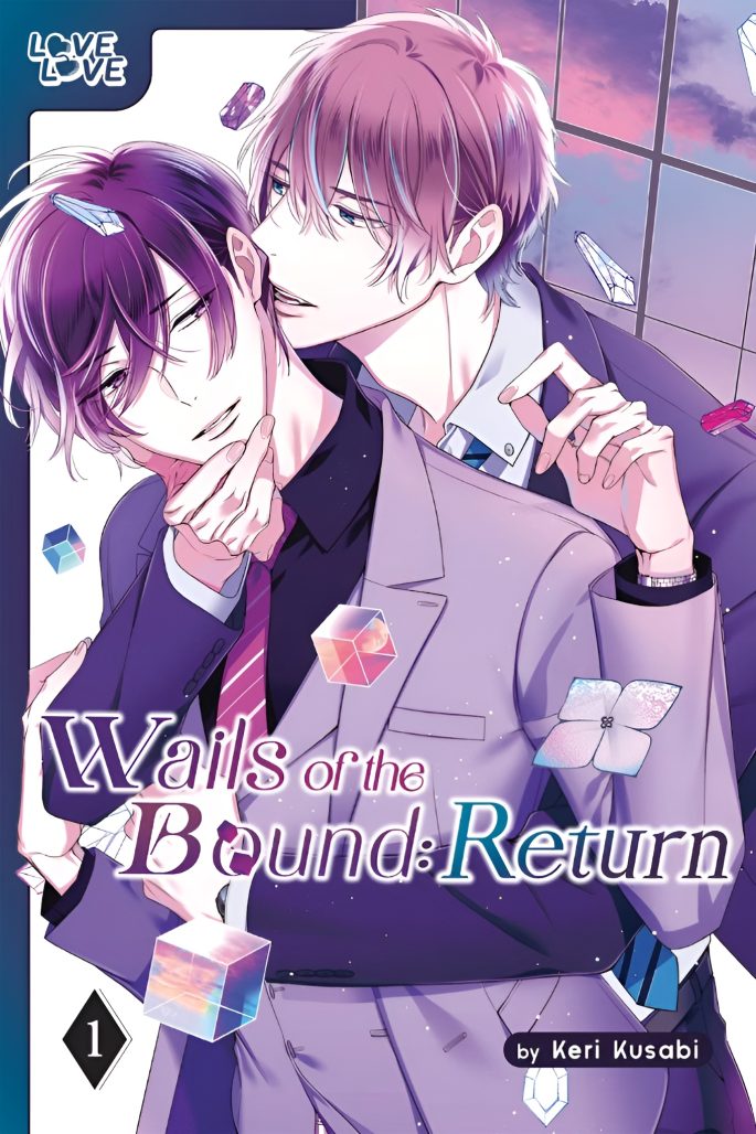 Two men in business suits are flirting. 