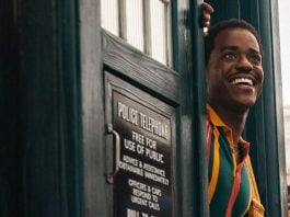 DOCTOR WHO continues to get meta with “The Story and the Engine” The Doctor is happy to be in Lagos.