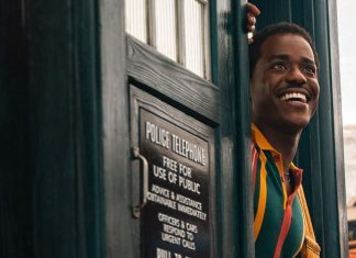 DOCTOR WHO continues to get meta with “The Story and the Engine” The Doctor is happy to be in Lagos.