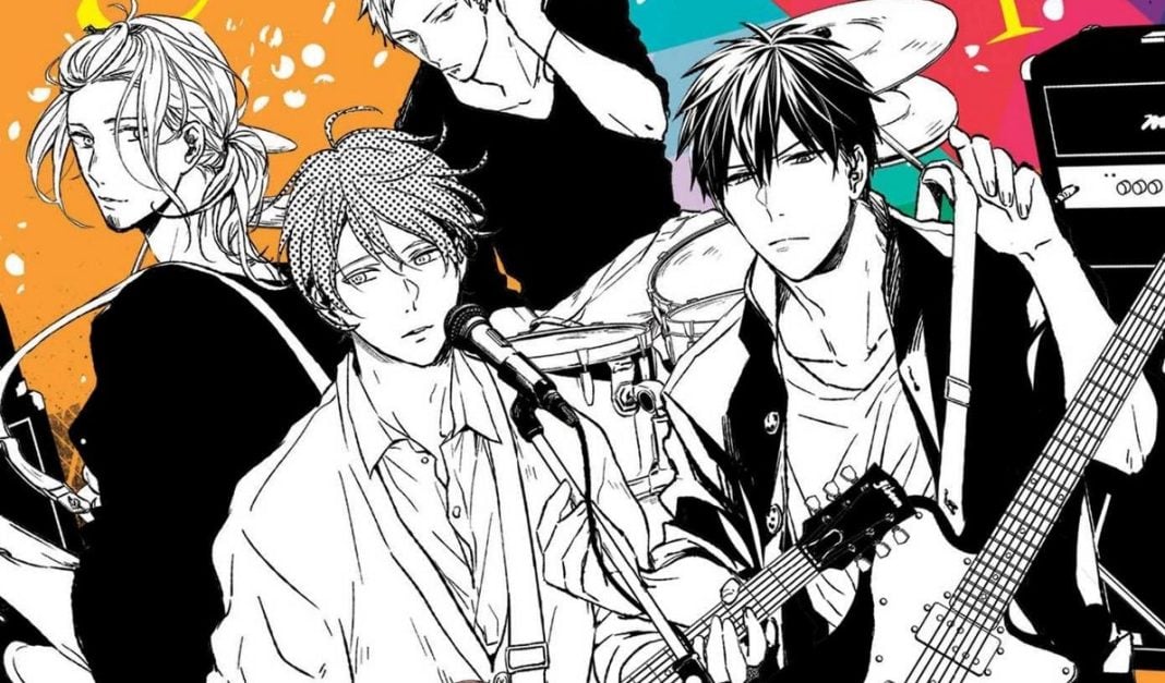 given header. a band of high school boys with instruments.