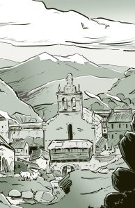 Blood and Fire (Mordecai Crow #3) interior art