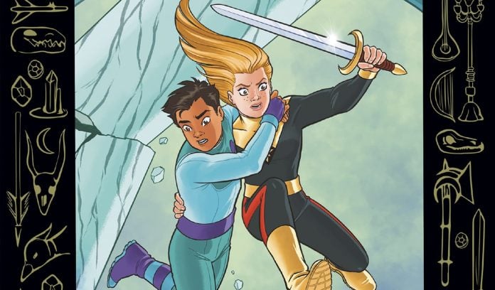 Cover – Flash Gordon_ The Girl From Infinity Comic Book Cover of 'Flash Gordon: The Girl from Infinity' with new sidekick Dale and the new girl Flash Gordon