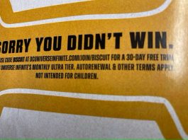 DC is leaving retailers with a promotional head-scratcher.