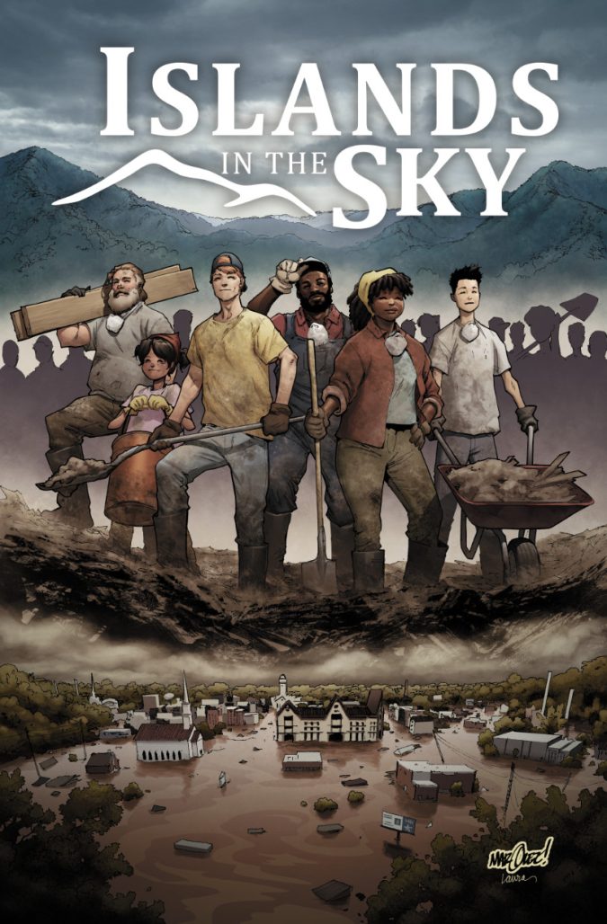 Islands in the Sky cover A, by David Marquez and Laura Martin
