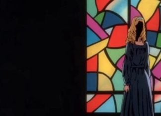 Comics Beat’s Top Six 20th Century Shojo Anime That Slap screencap from dear brother depicting a character standing against a stained glass window in heavy shadow