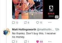 Award-winning colorist Matt Hollingsworth calls for fans to boycott CHRONONAUTS