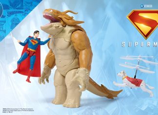 Flying Krypto and slime battle Kaiju playset highlights Spin Master SUPERMAN movie toy line