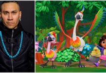 Interview: Taboo and his daughter Jett discuss her first role on DORA season 3 Taboo and Dora Season 3 still