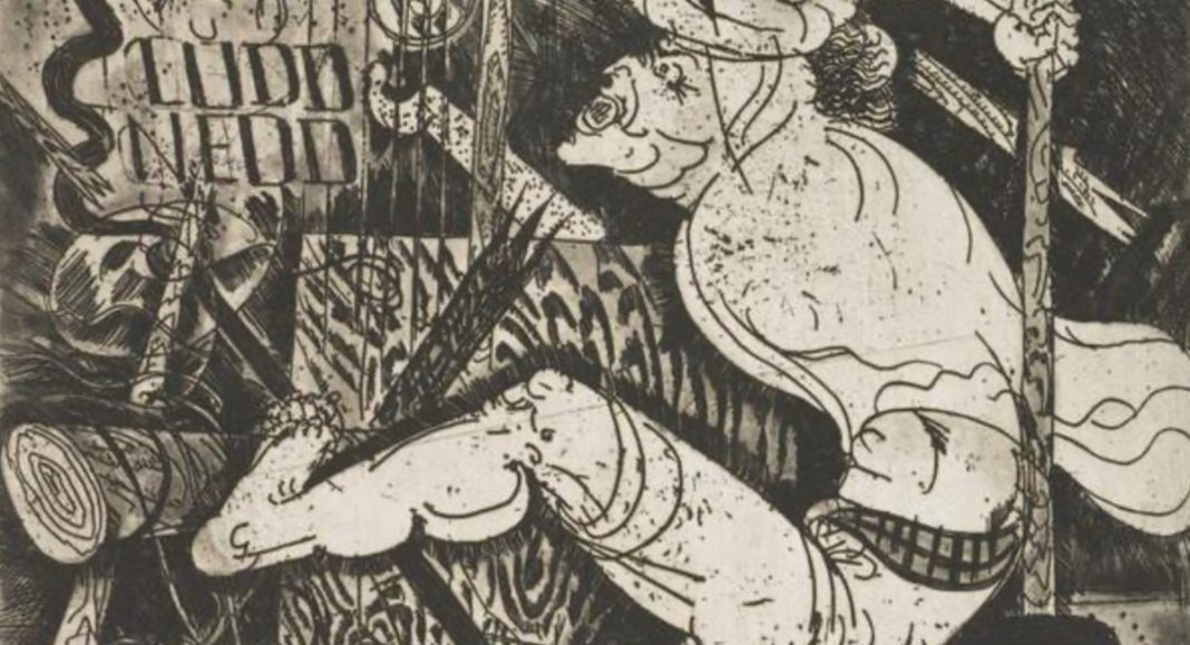 plate 3 from General Ludd 1923, Bela Uitz plate 3 from "General Ludd" 1923, Bela Uitz