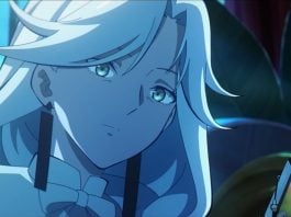 to be hero x featured image. queen, a pensive white haired woman, looks into phone screen