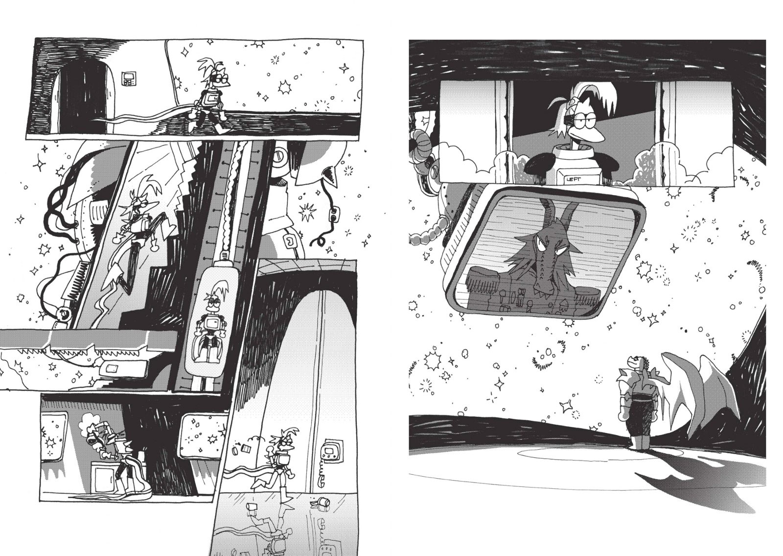 Sad Girl Space Lizards pages