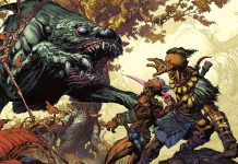 Skybound and Image comics announces SKINBREAKER by Kirkman, Finch, and Leoni Banner featuring art from Skinbreaker.