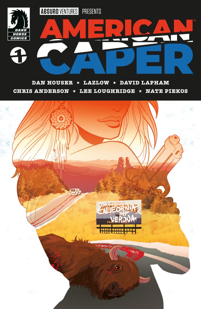 American Caper #1, main cover by Tyler Boss