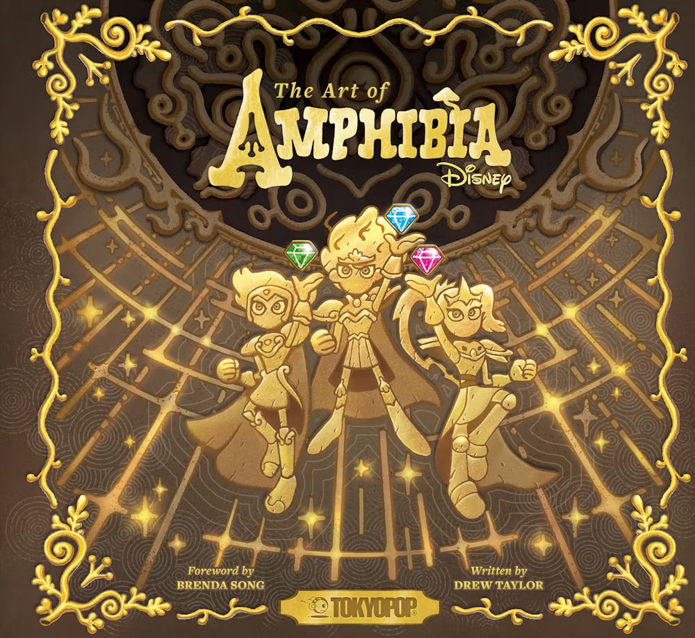 The gold-dominated cover of the art of amphibia.