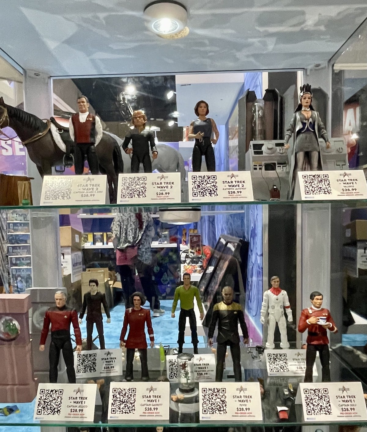 All of the Nacelle Star Trek action figures at SDCC.