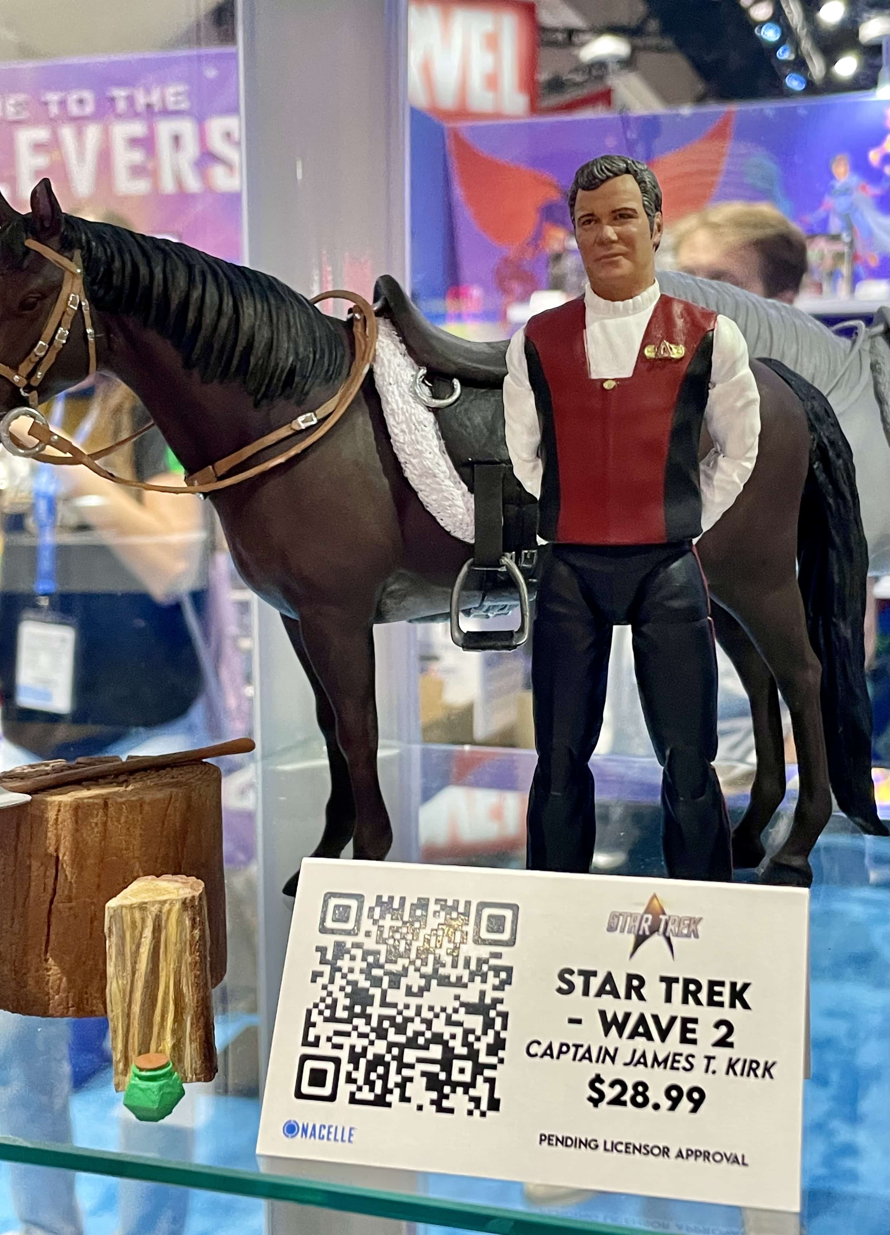 Generations Kirk figure with horse and accessories.
