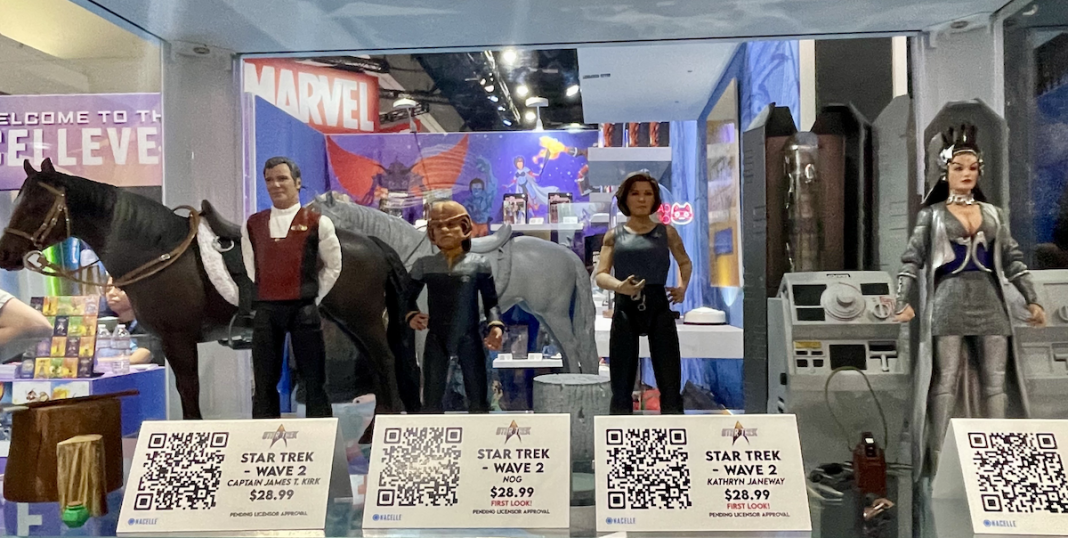 Nacelle Figures Nacelle Star Trek action figures: Generations Kirk, Nog, Year of Hell Janeway and Valkris.