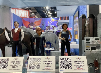 SDCC ’25: Brian Volk-Weiss tells us about The Nacelle Company’s STAR TREK action figure prototypes Nacelle Star Trek action figures: Generations Kirk, Nog, Year of Hell Janeway and Valkris.
