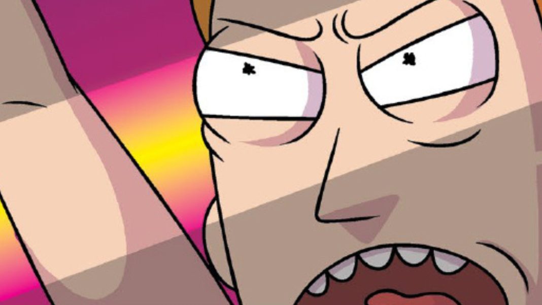 Rick and Morty Vs. The Universe: Summer of Love #1 interior art (cropped)