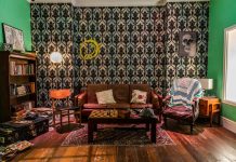 The BBC Sherlock TV Show Lives On A familiar wallpaper in the 221B setting from the London Sherlock Escape Room