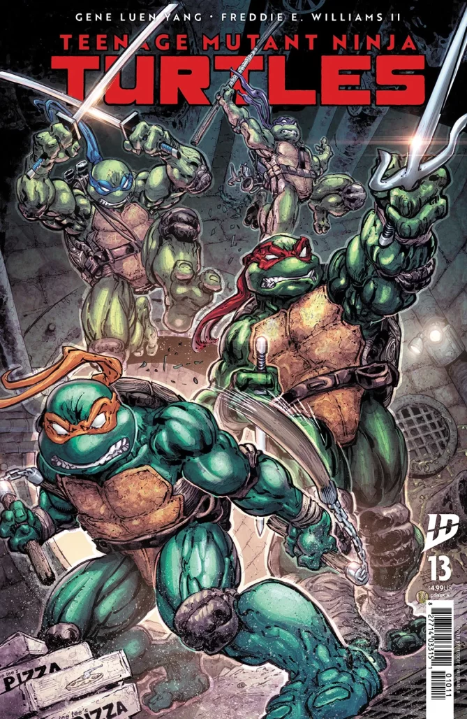 TMNT #13 (2025), cover A by Freddie E. Williams II