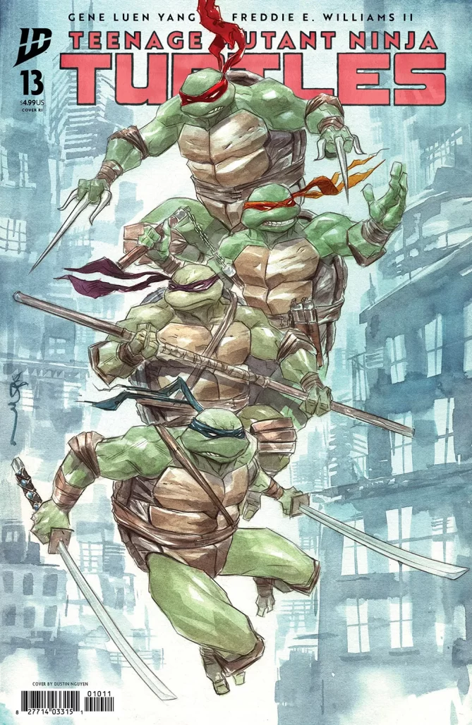 TMNT #13 (2025), cover B by Dustin Nguyen