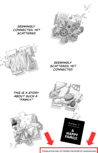 Translation/lettering credits Shogakukan instead of emaqi on the VIZ App. Mikadono Sisters