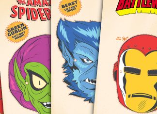 Marvel celebrates Halloween with MASK VARIANT COVERS by James Kerigan